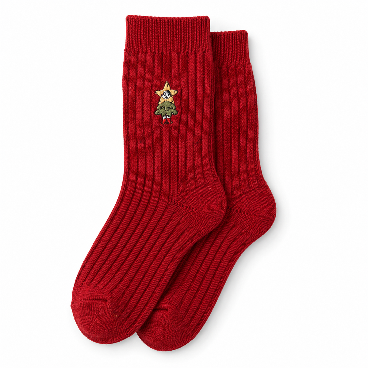 Snowman Cable Knit Socks for Women, Mid-Calf