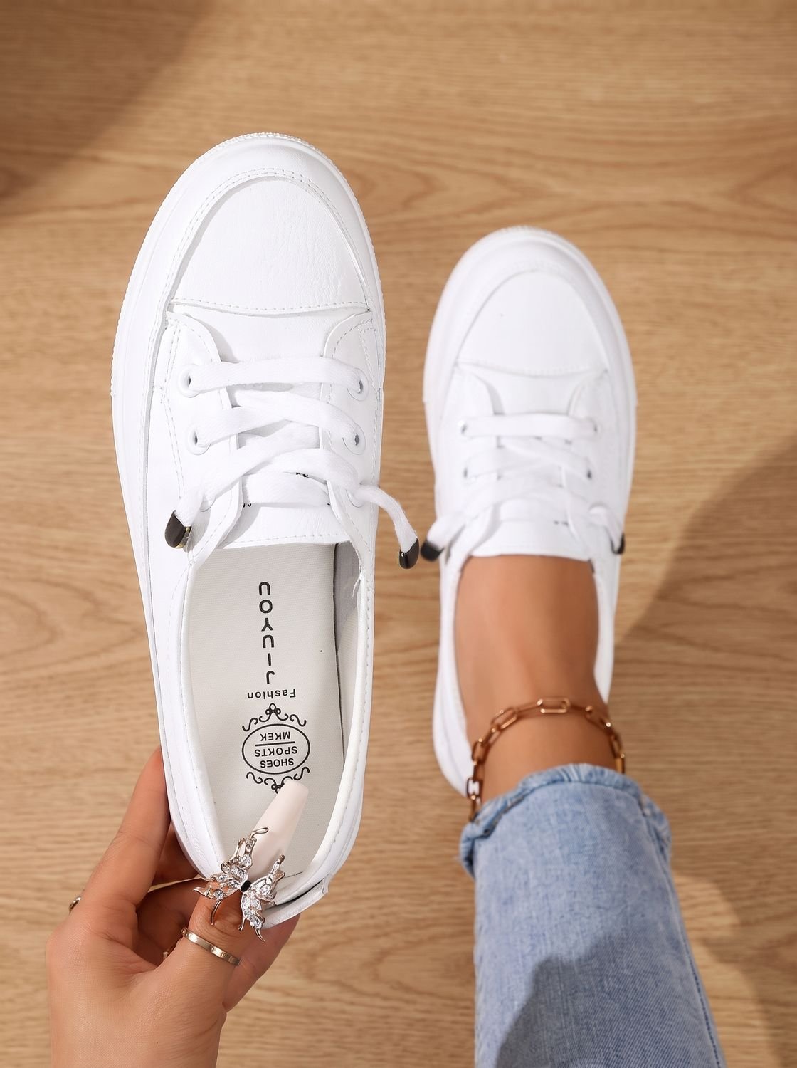 Sophia | Women's Orthopedic Cushioned Lace-Up Low-Top Sneakers