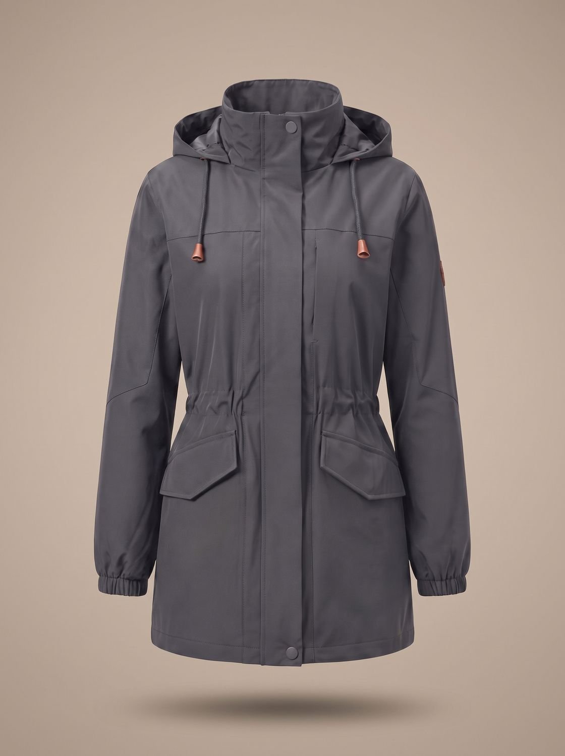 Sophia | Women's Water-Resistant Hooded Drawstring Parka Coat