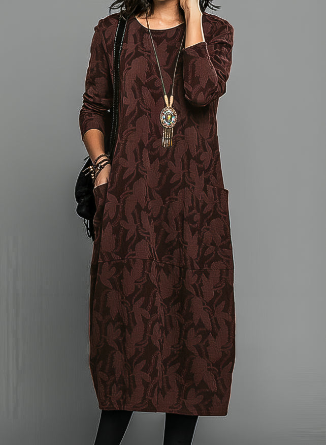 Sylvie | Women's Casual Round Neck Midi Winter Dress