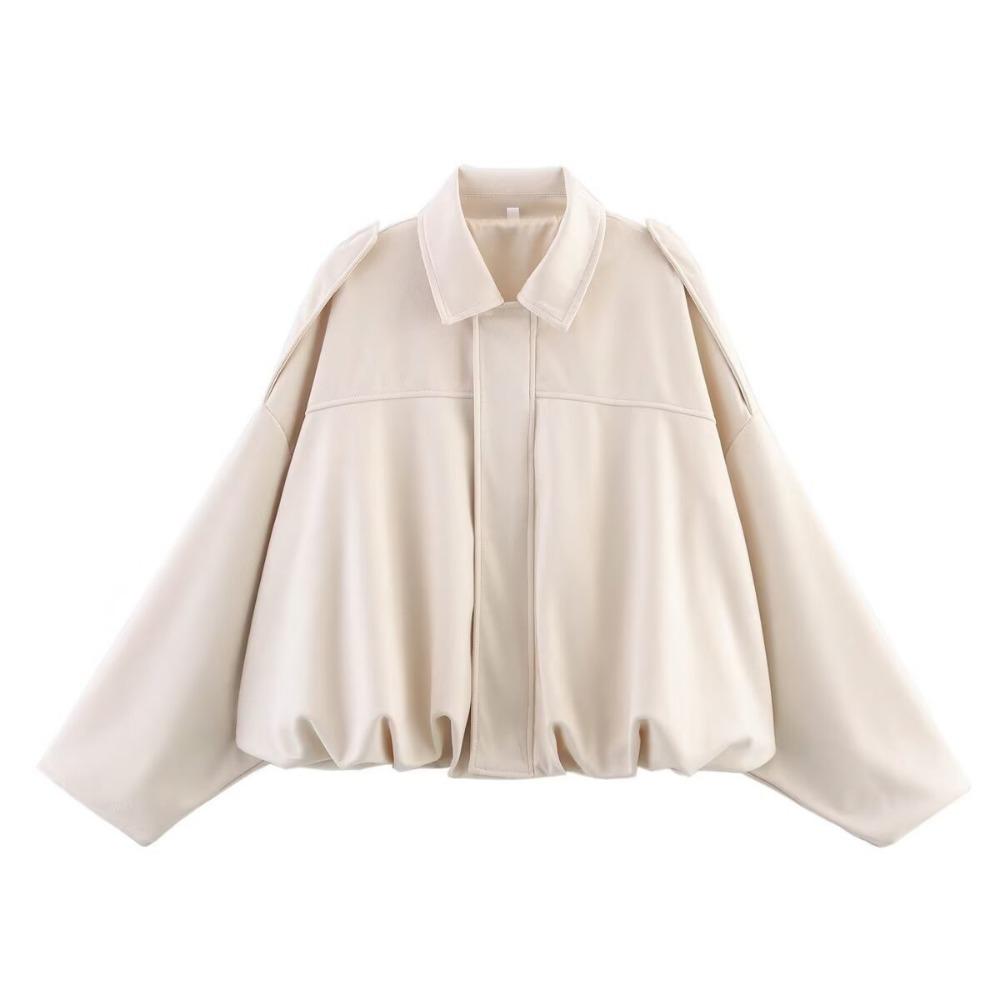 Talia | Women's Oversized Dropped Shoulder Cropped Bomber Jacket