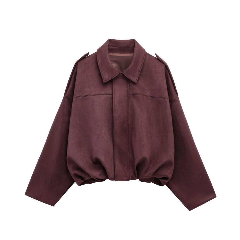 Talia | Women's Oversized Dropped Shoulder Cropped Bomber Jacket