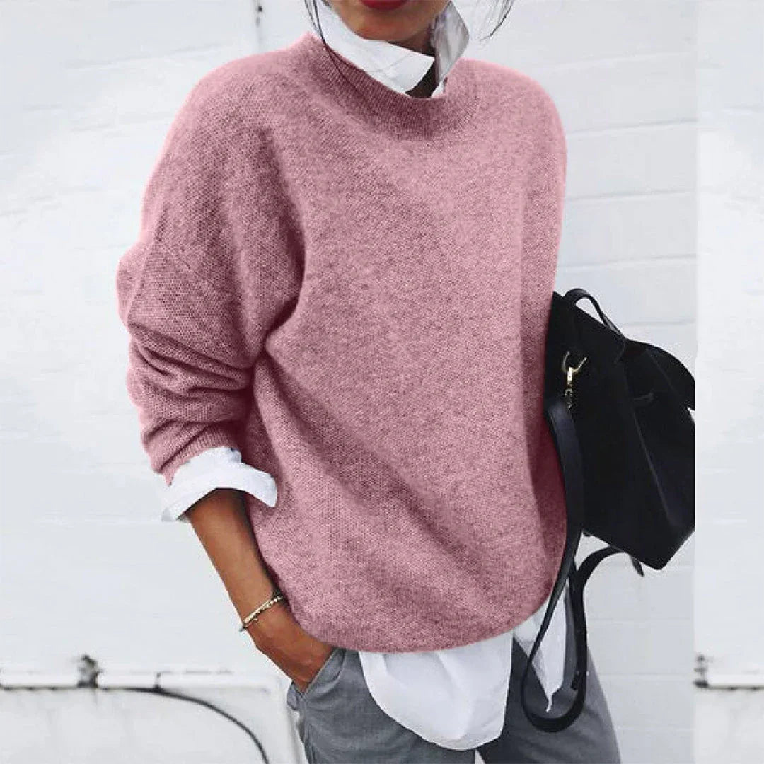 Tamsin | Women's Mock Neck Knit Sweater