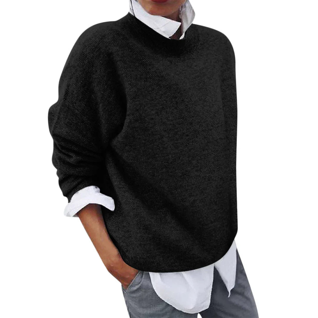 Tamsin | Women's Mock Neck Knit Sweater