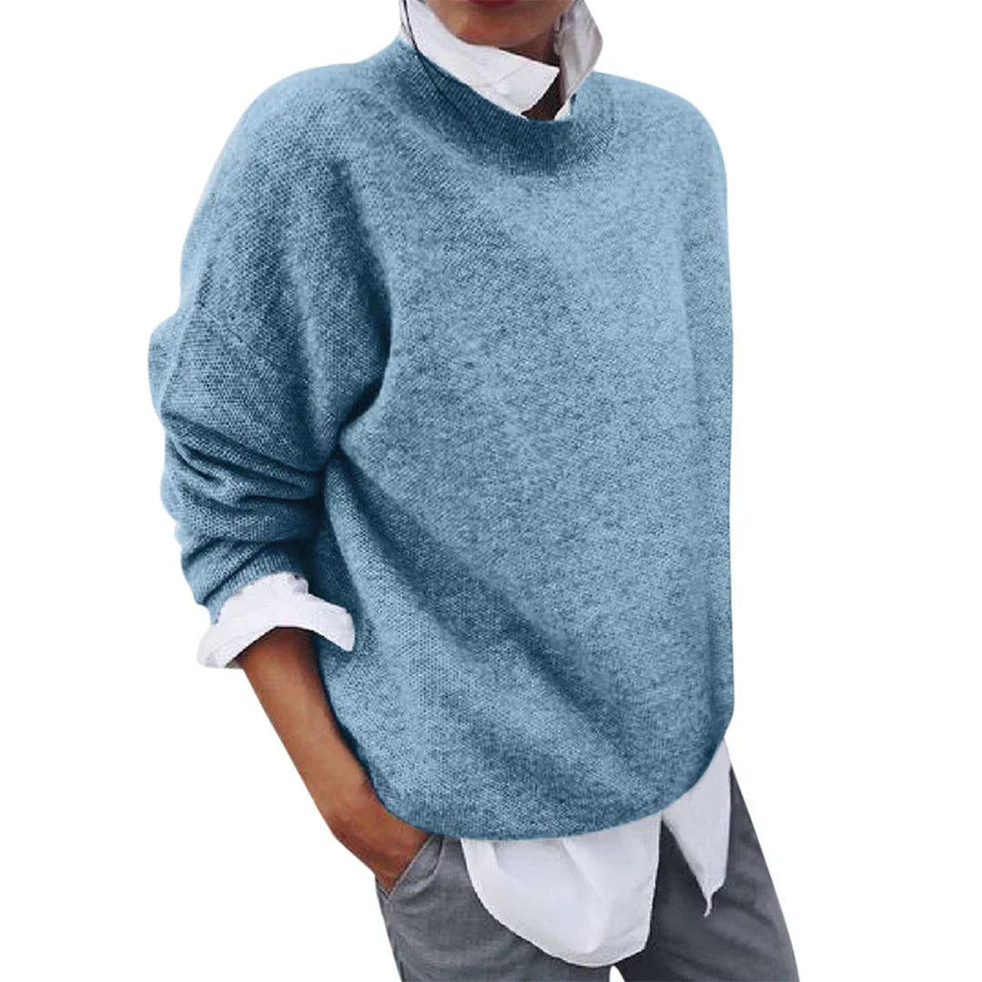 Tamsin | Women's Mock Neck Knit Sweater