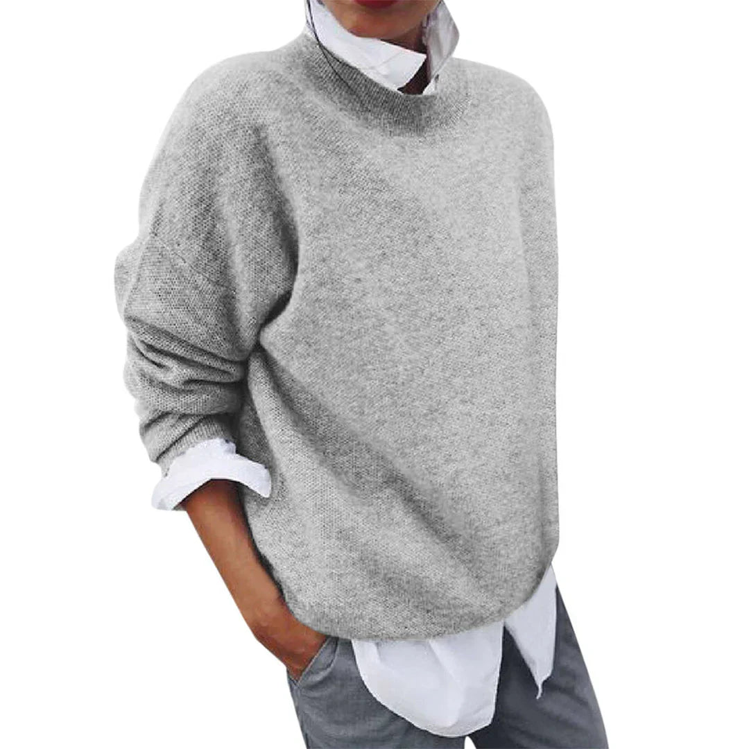Tamsin | Women's Mock Neck Knit Sweater