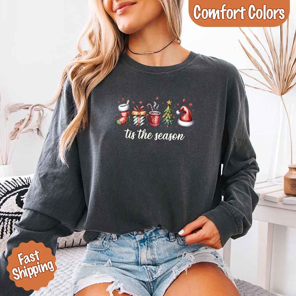 ’Tis the Season Long Sleeve Shirt for Adults