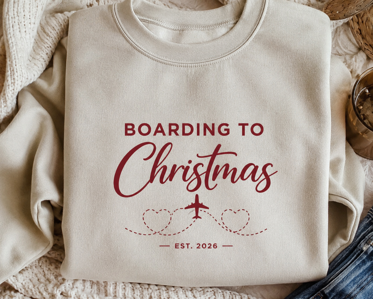 Unisex Heavy Blend™ Crewneck Sweatshirt - Boarding to Christmas