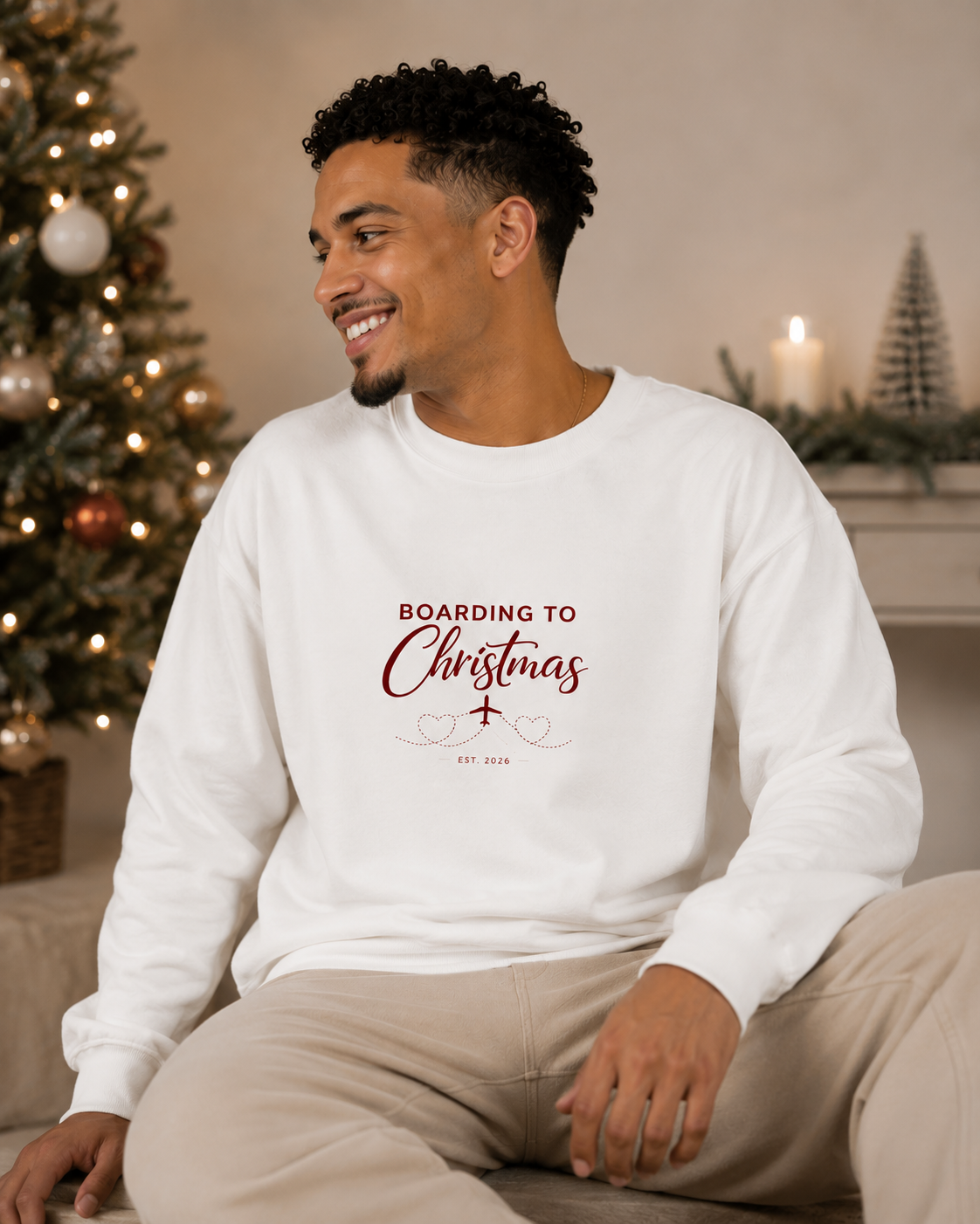 Unisex Heavy Blend™ Crewneck Sweatshirt - Boarding to Christmas