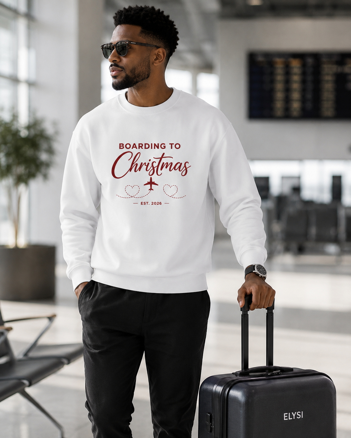 Unisex Heavy Blend™ Crewneck Sweatshirt - Boarding to Christmas