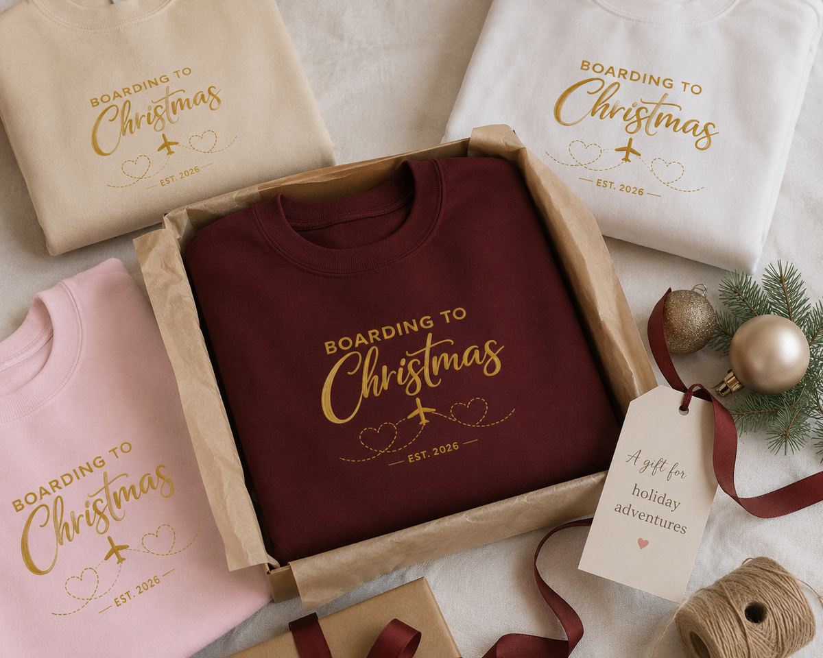 Unisex Heavy Blend™ Crewneck Sweatshirt - Boarding to Christmas
