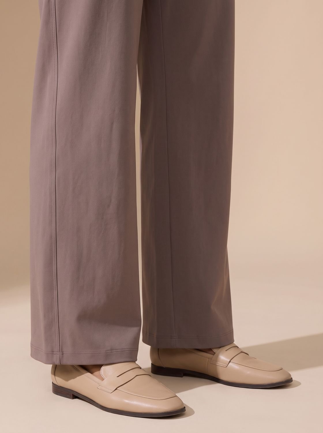 Victoria | Women's High-Waist Wide-Leg Stretch Pants with Pockets