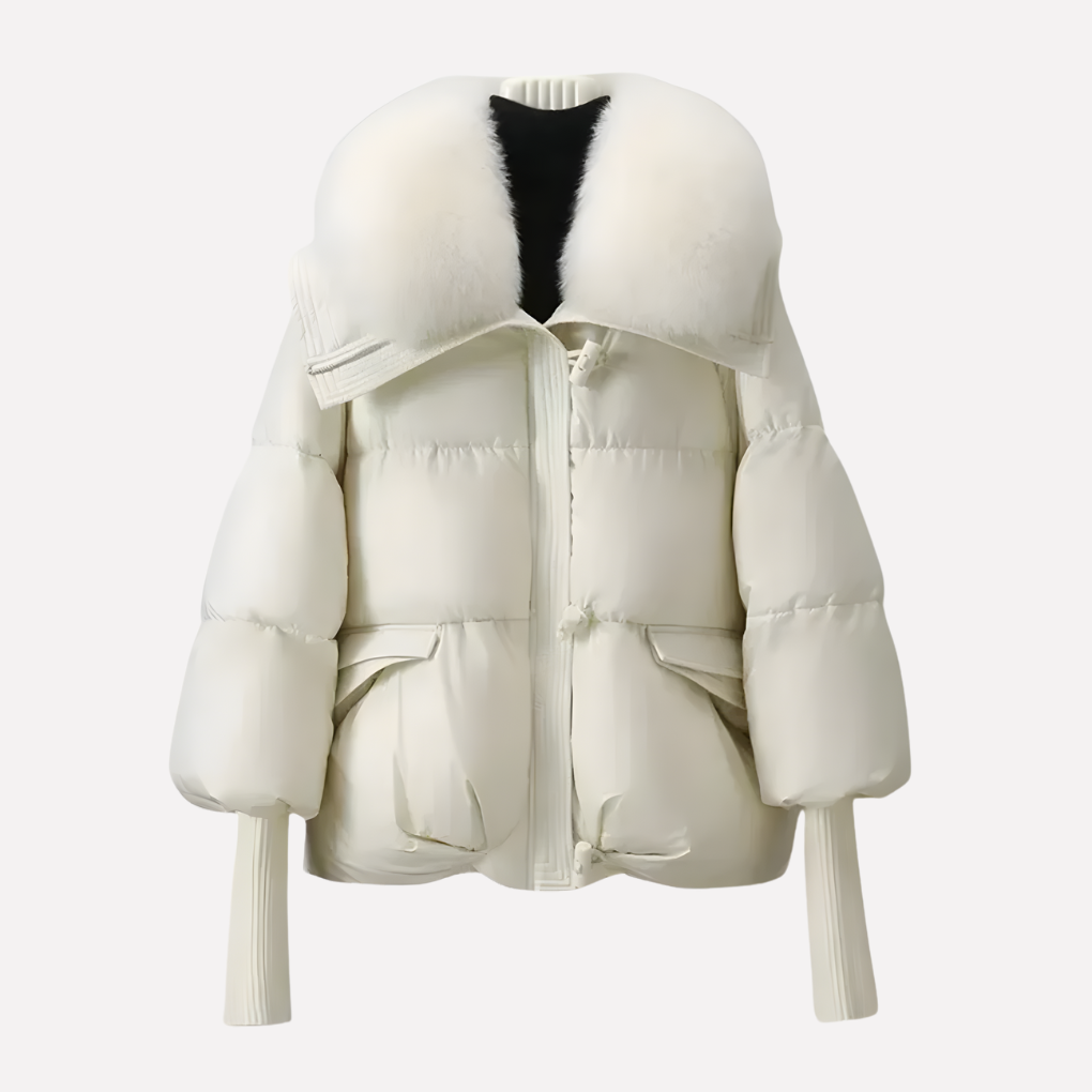 Victoria | Women's Jacket with Plush Collar and Pockets