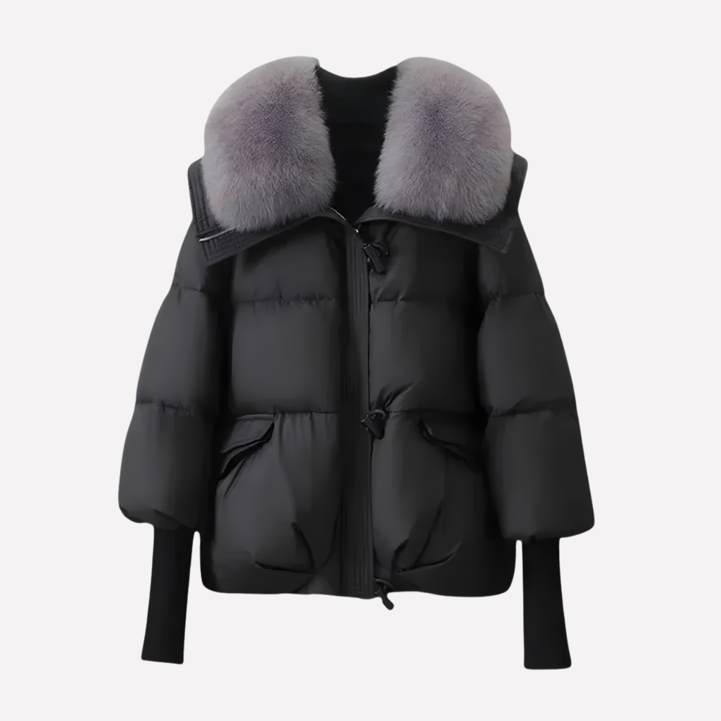 Victoria | Women's Jacket with Plush Collar and Pockets