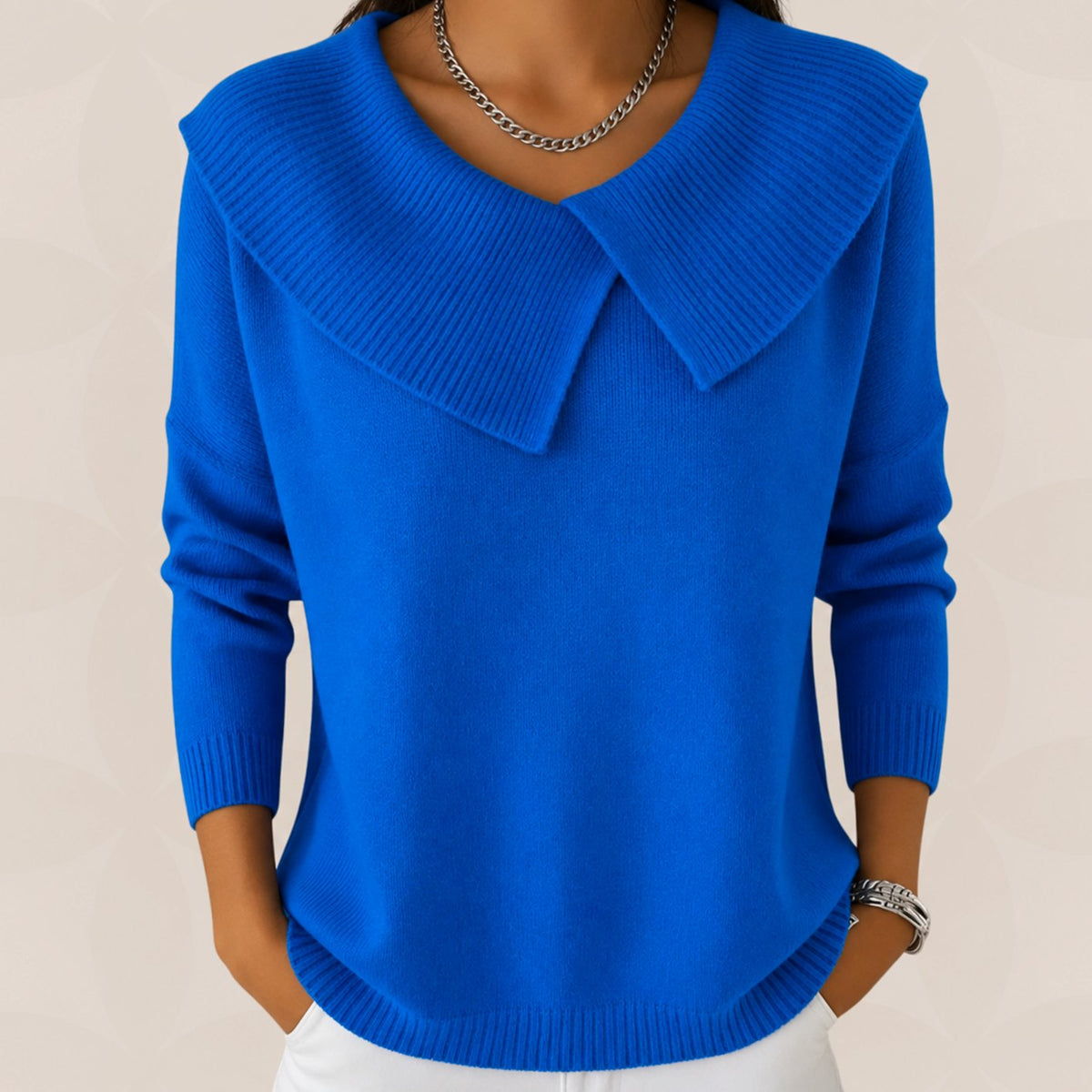 Vivienne | Women's Draped Collar Sweater