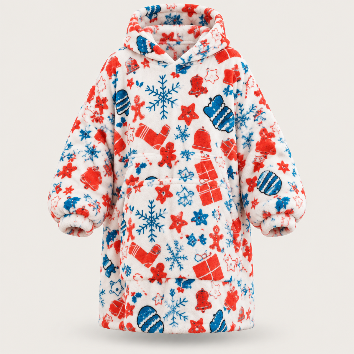 Wearable Blanket Hoodie for Women, Oversized Fleece Pullover