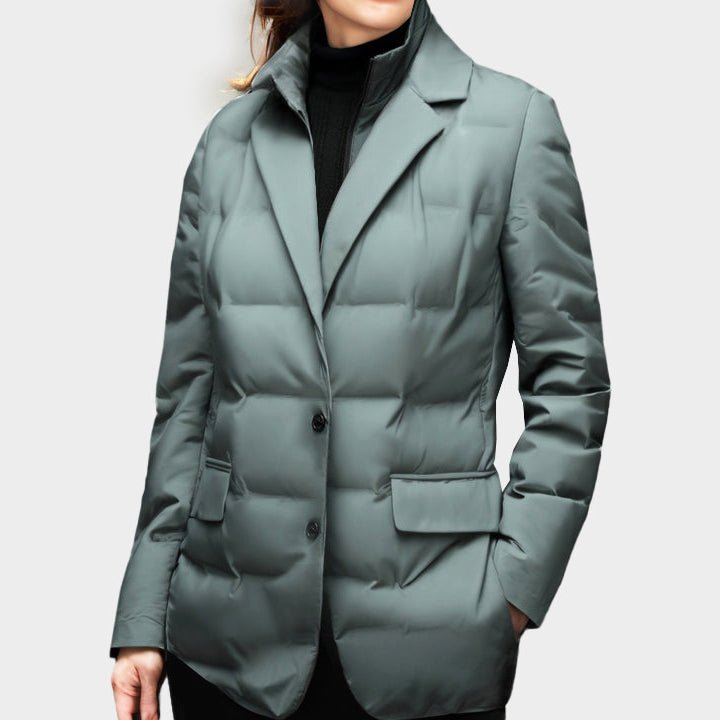 Women's Blazer-Style Puffer Windbreaker | Lightweight Down City