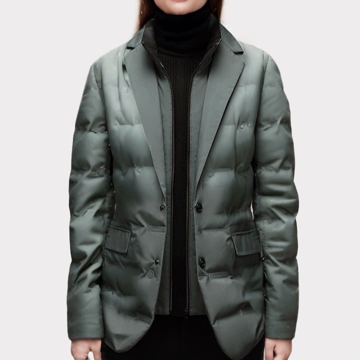 Women's Blazer-Style Puffer Windbreaker | Lightweight Down City