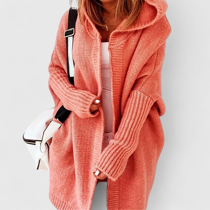 Women's Cardigan with Oversized Fit and Hood