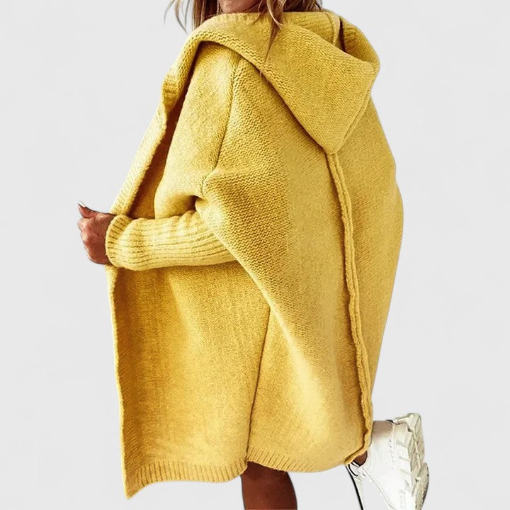 Women's Cardigan with Oversized Fit and Hood