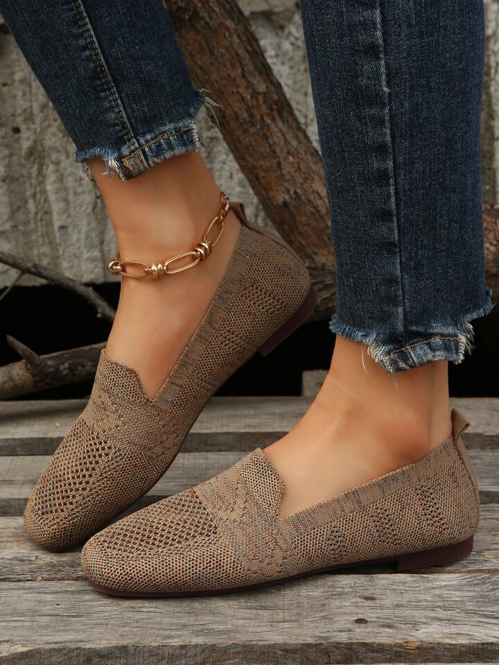 Women's Embellished Ballet Flats with Pearl Ankle Strap