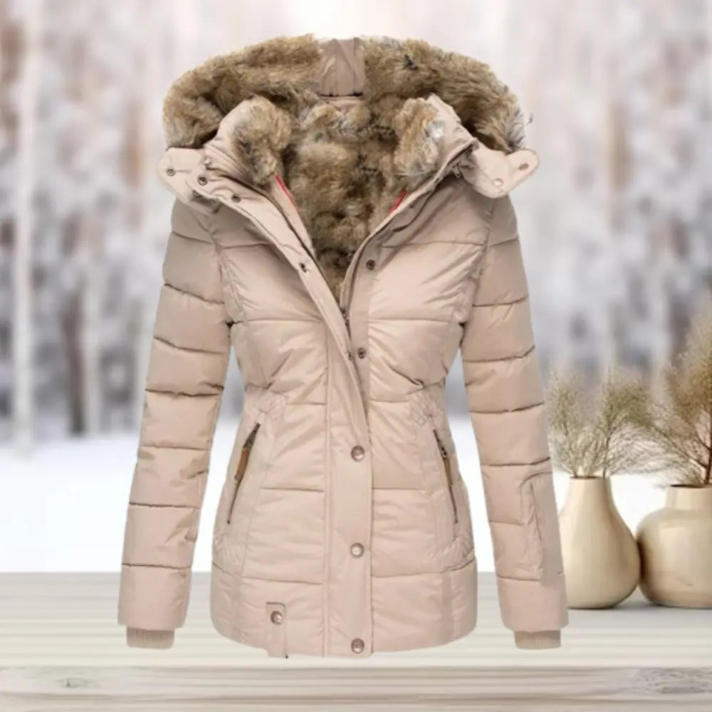 Women's Fitted Down Puffer Winter Jacket