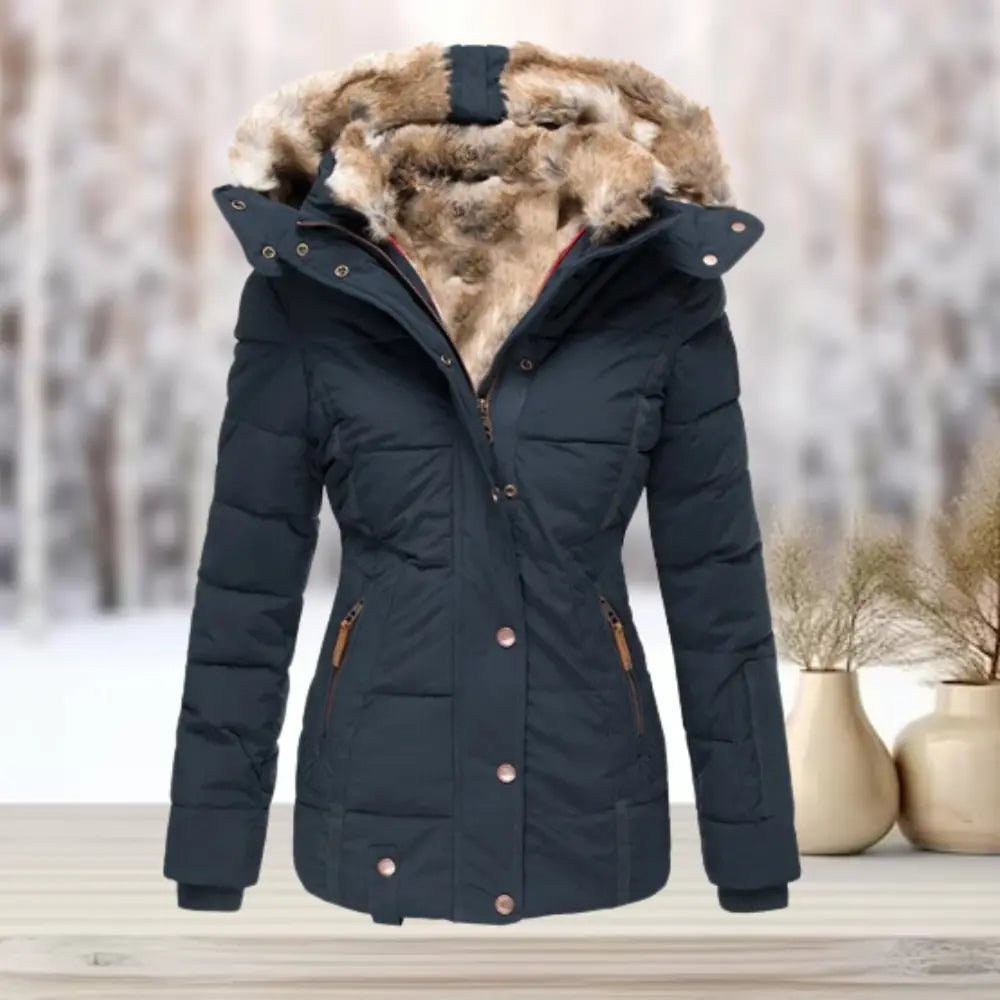Women's Fitted Down Puffer Winter Jacket