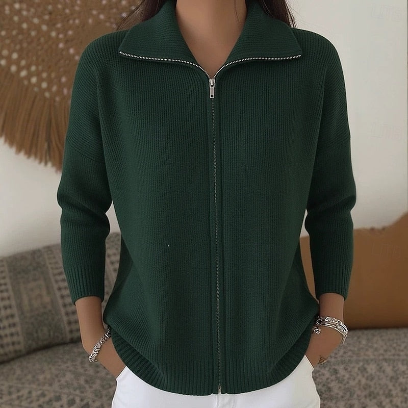 Women's Full Zip-Up Cardigan Sweater