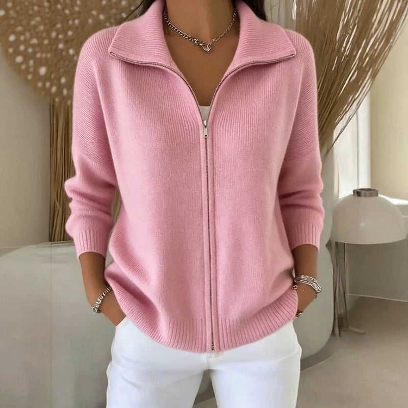 Women's Full Zip-Up Cardigan Sweater