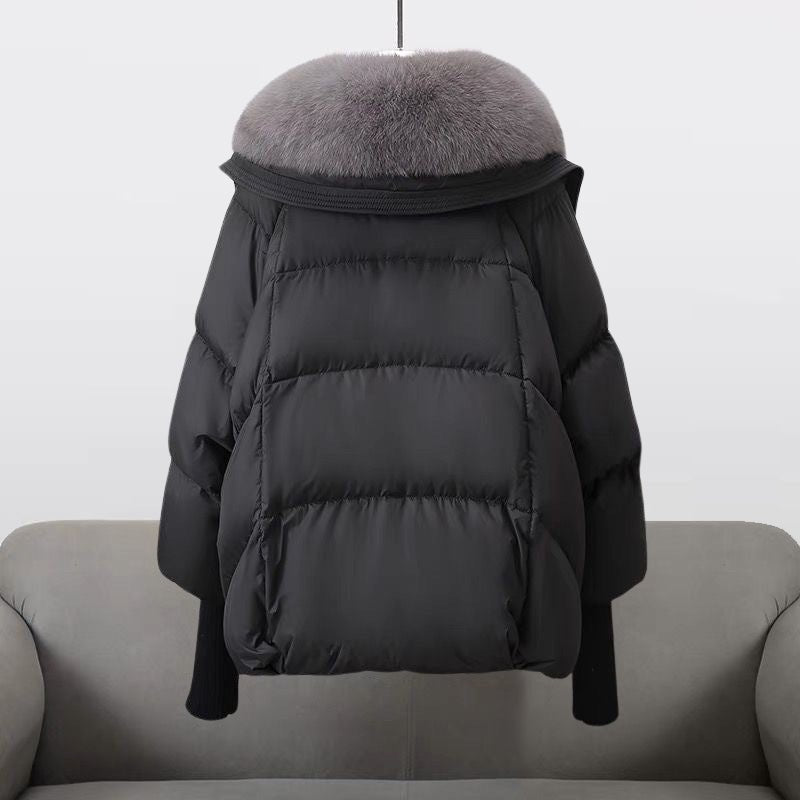 Women's Fur Collar Long Puffer Jacket | Extended Length