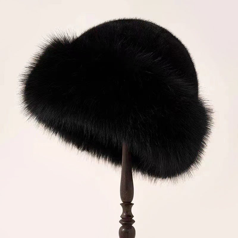 Women's Fuzzy Brimless Elegant Fur Hat | Faux Fur Winter