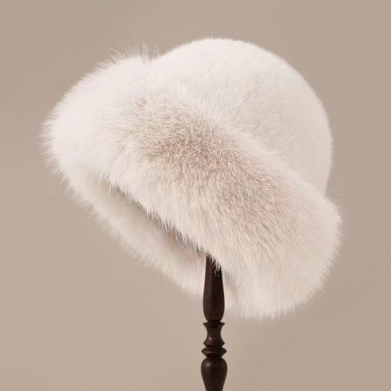 Women's Fuzzy Brimless Elegant Fur Hat | Faux Fur Winter