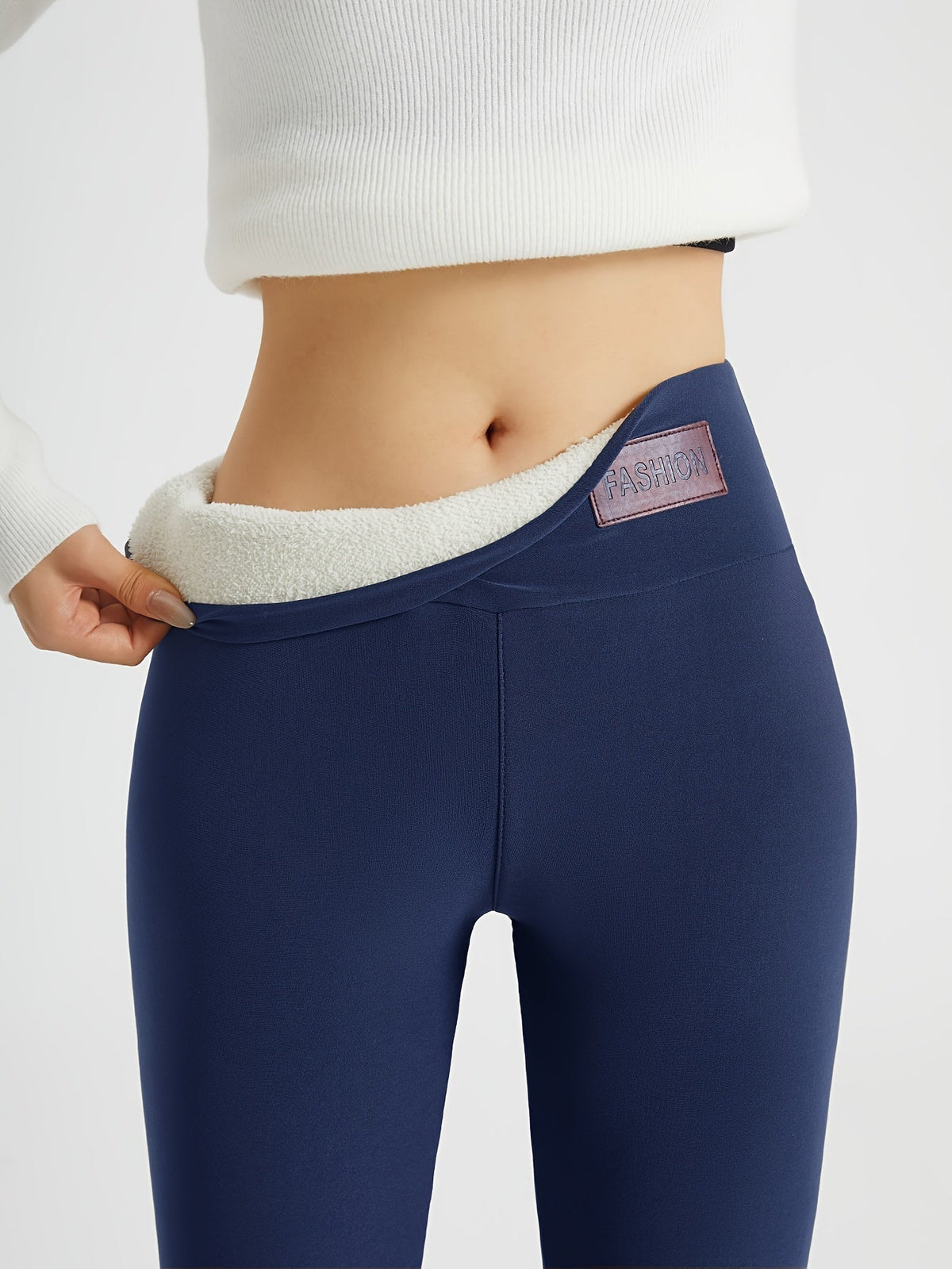 Women's High-Waist Fleece-Lined Winter Leggings
