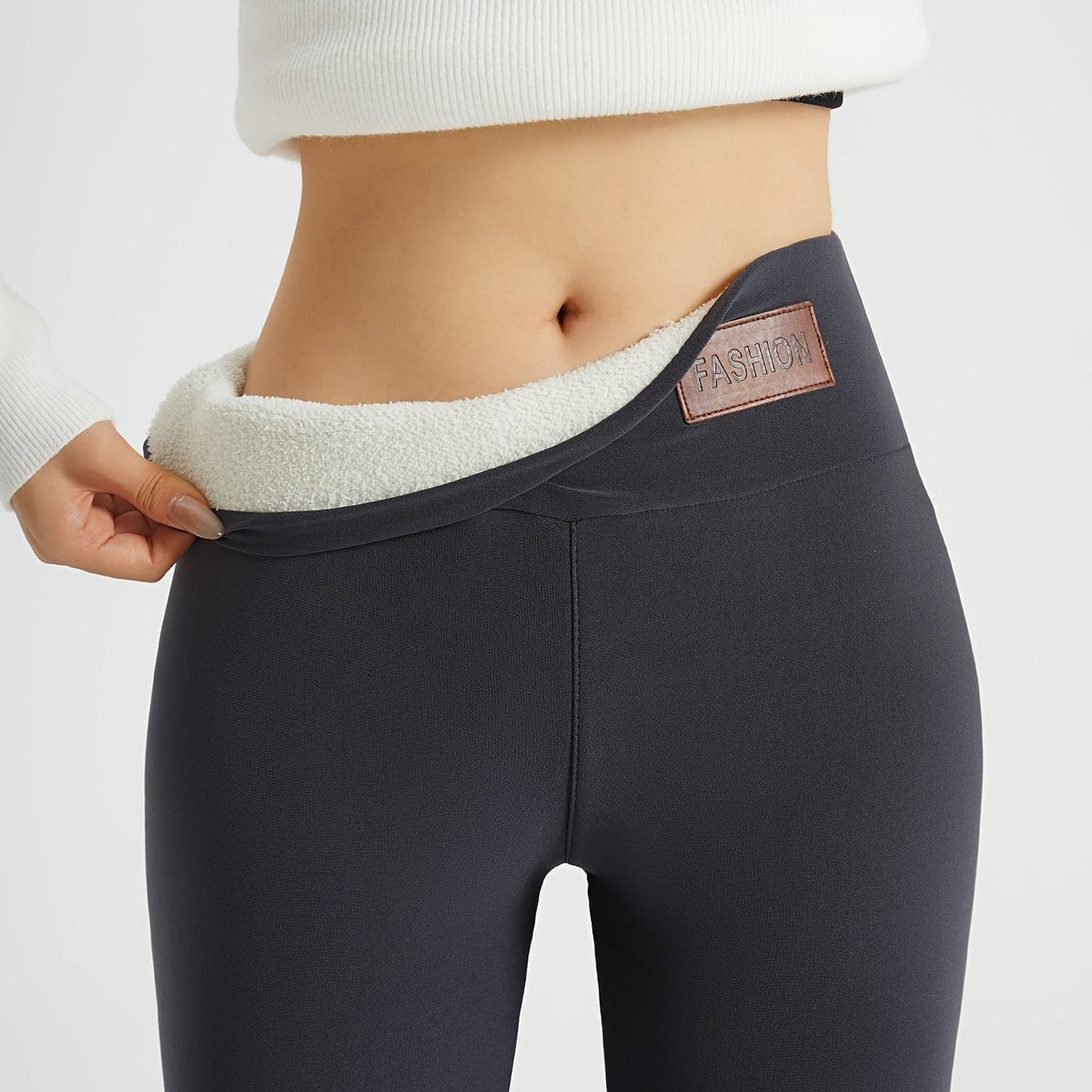 Women's High-Waist Fleece-Lined Winter Leggings