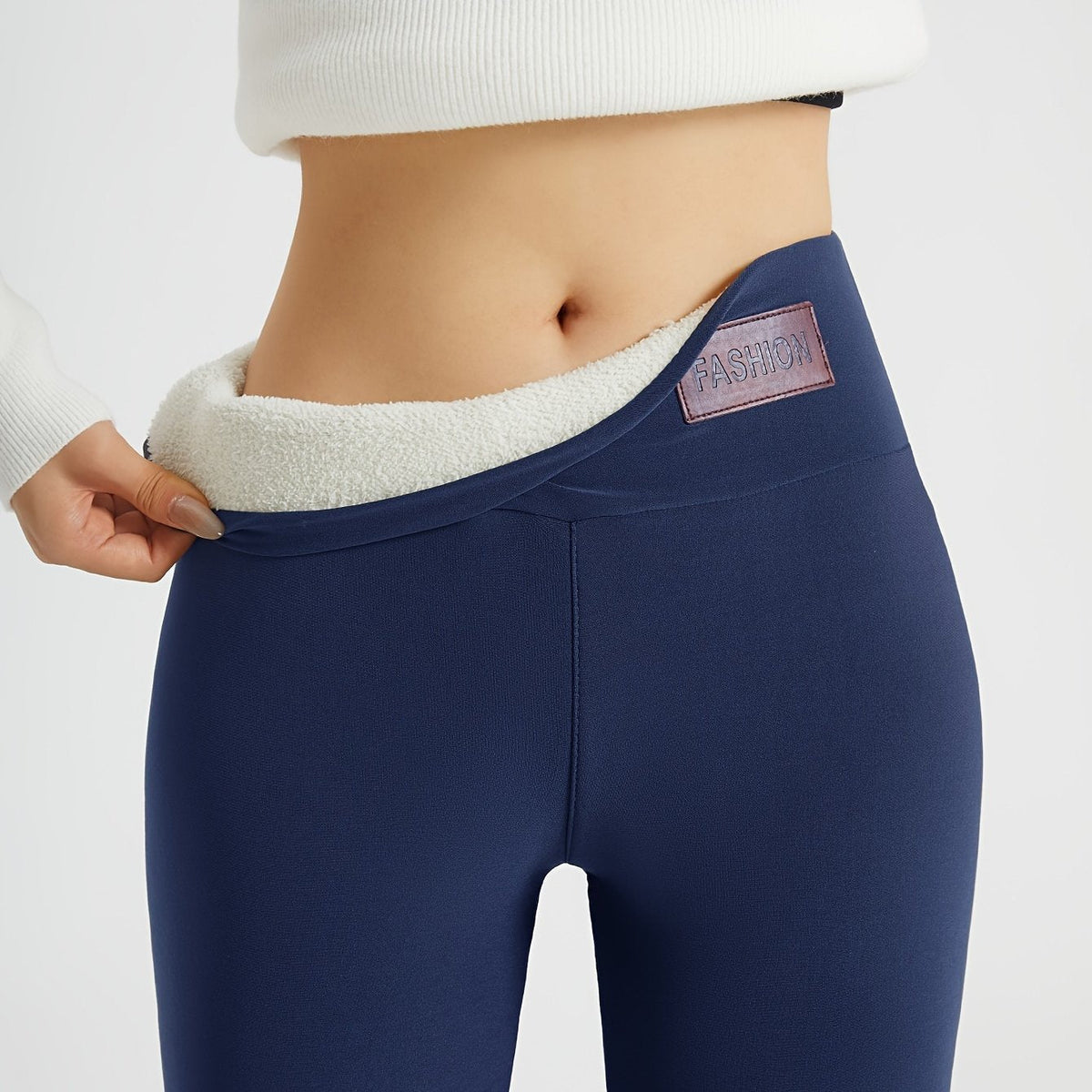 Women's High-Waist Fleece-Lined Winter Leggings