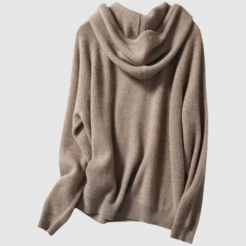 Women's Hooded Knitted Winter Sweater | Oversized Pullover