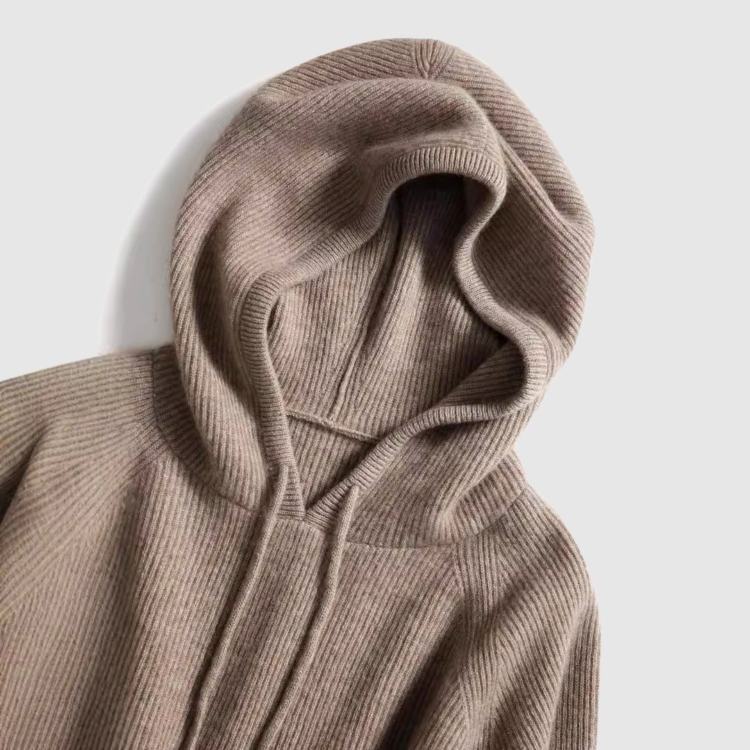 Women's Hooded Knitted Winter Sweater | Oversized Pullover