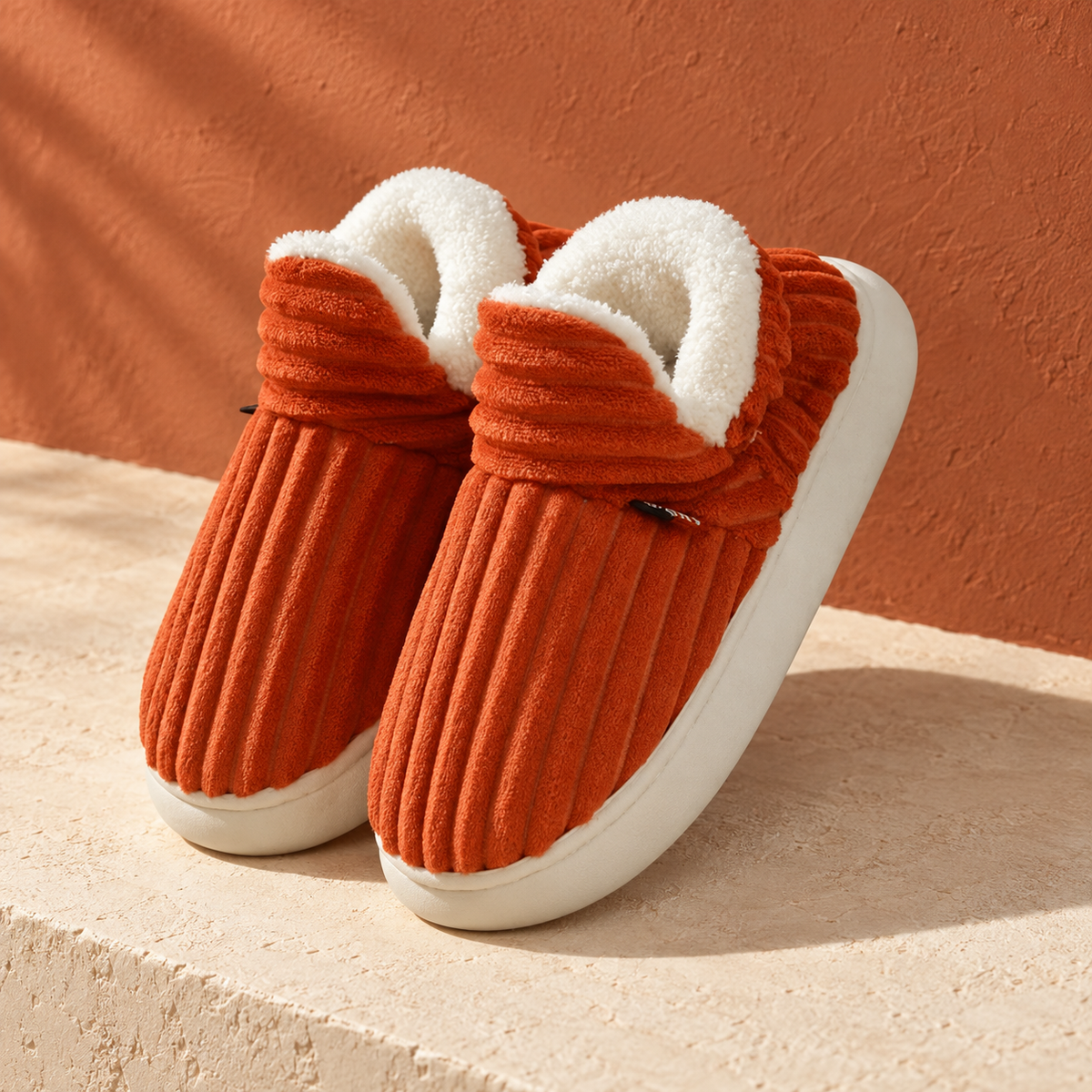 Women's House Slippers, Faux Fur-Lined Closed Toe Slip-On