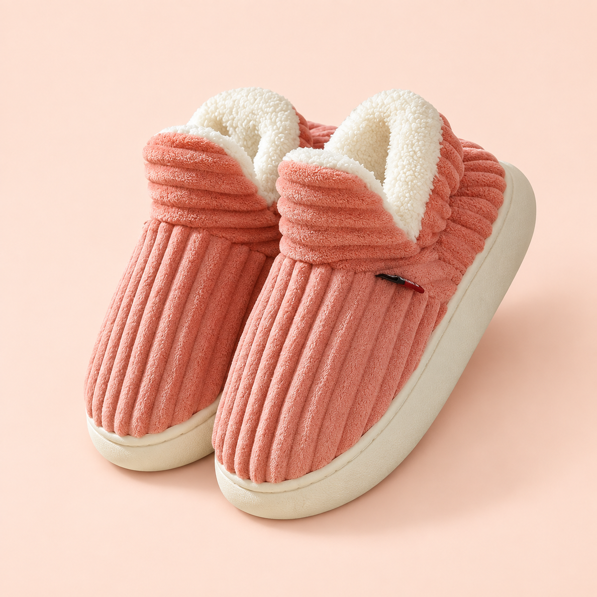 Women's House Slippers, Faux Fur-Lined Closed Toe Slip-On