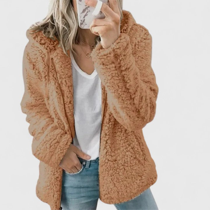 Women's Jacket with Faux Fur in Multiple Colors