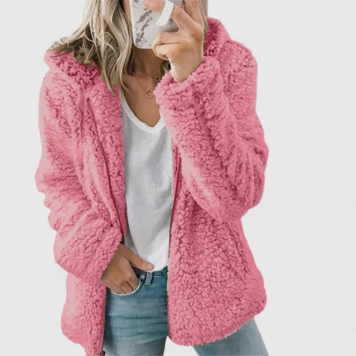 Women's Jacket with Faux Fur in Multiple Colors