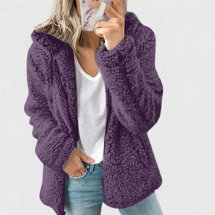 Women's Jacket with Faux Fur in Multiple Colors