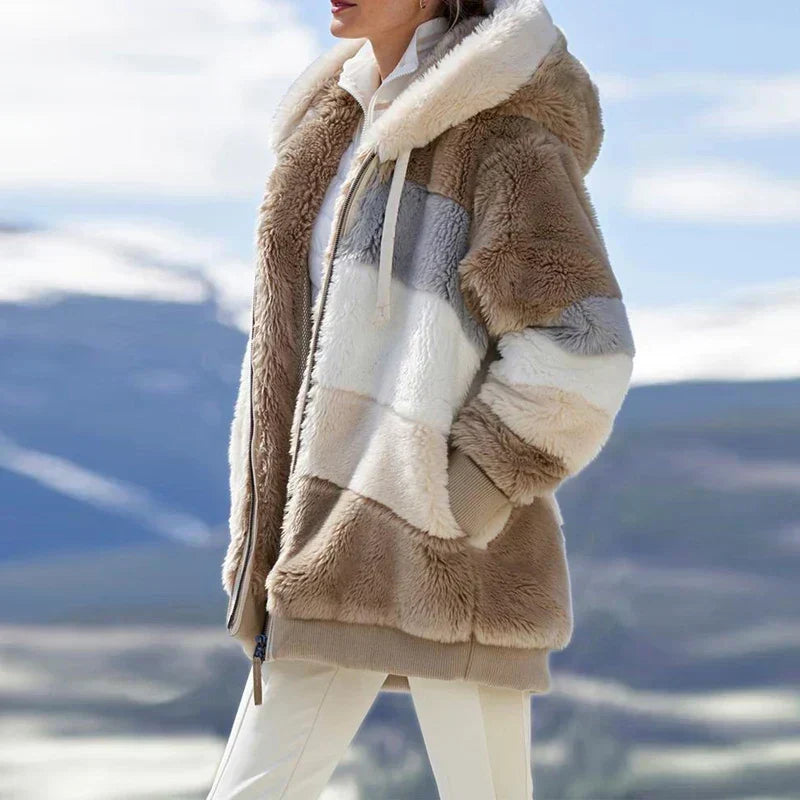 Women's Jacket with Fitted Design and Hood