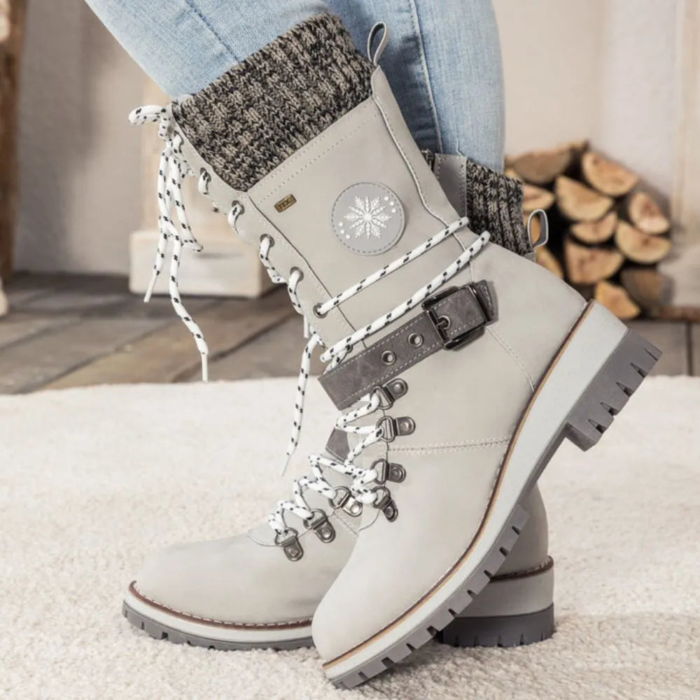 Women’s Knit Cuff Combat Winter Boots