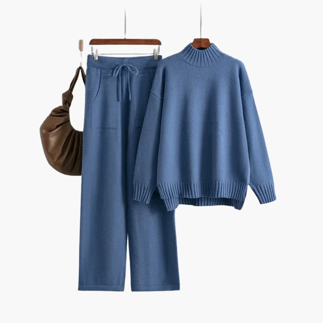 Women's Mock Neck Sweater Set