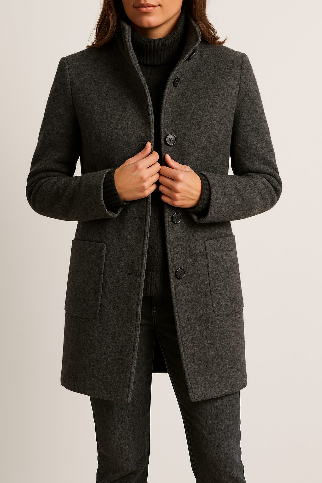 Women's Modern Wool Coat Isabella