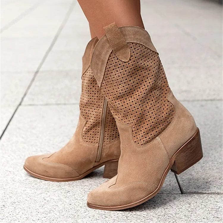 Women's Orthopaedic Taren Boots with Western Style