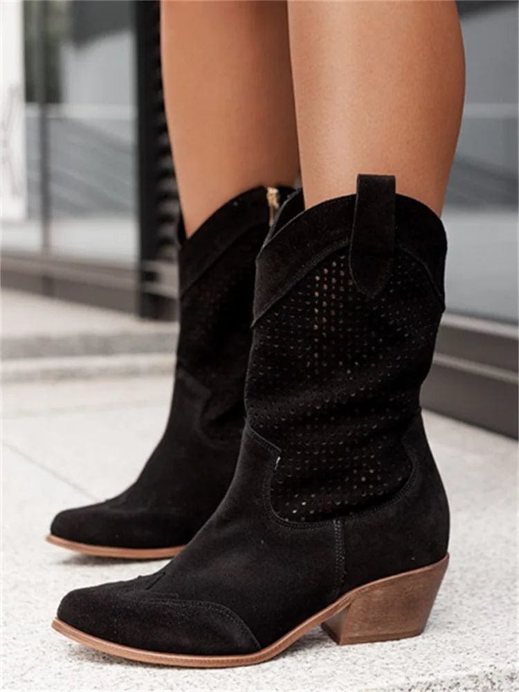 Women's Orthopaedic Taren Boots with Western Style