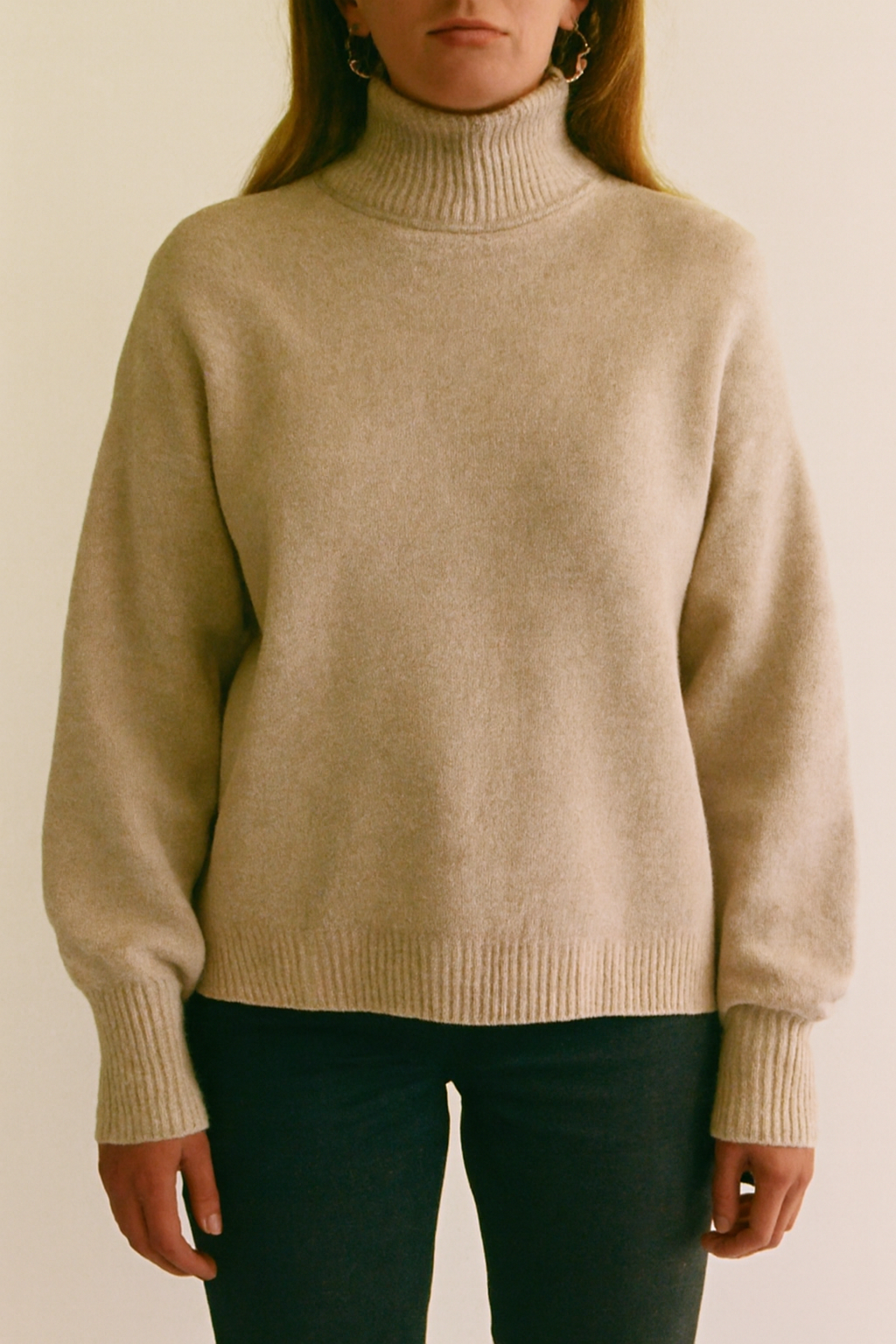 Women's Oversized Turtleneck Sweater