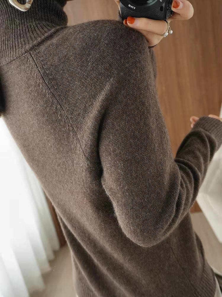 Women's Raglan Sleeve Turtleneck Sweater | Relaxed Knit